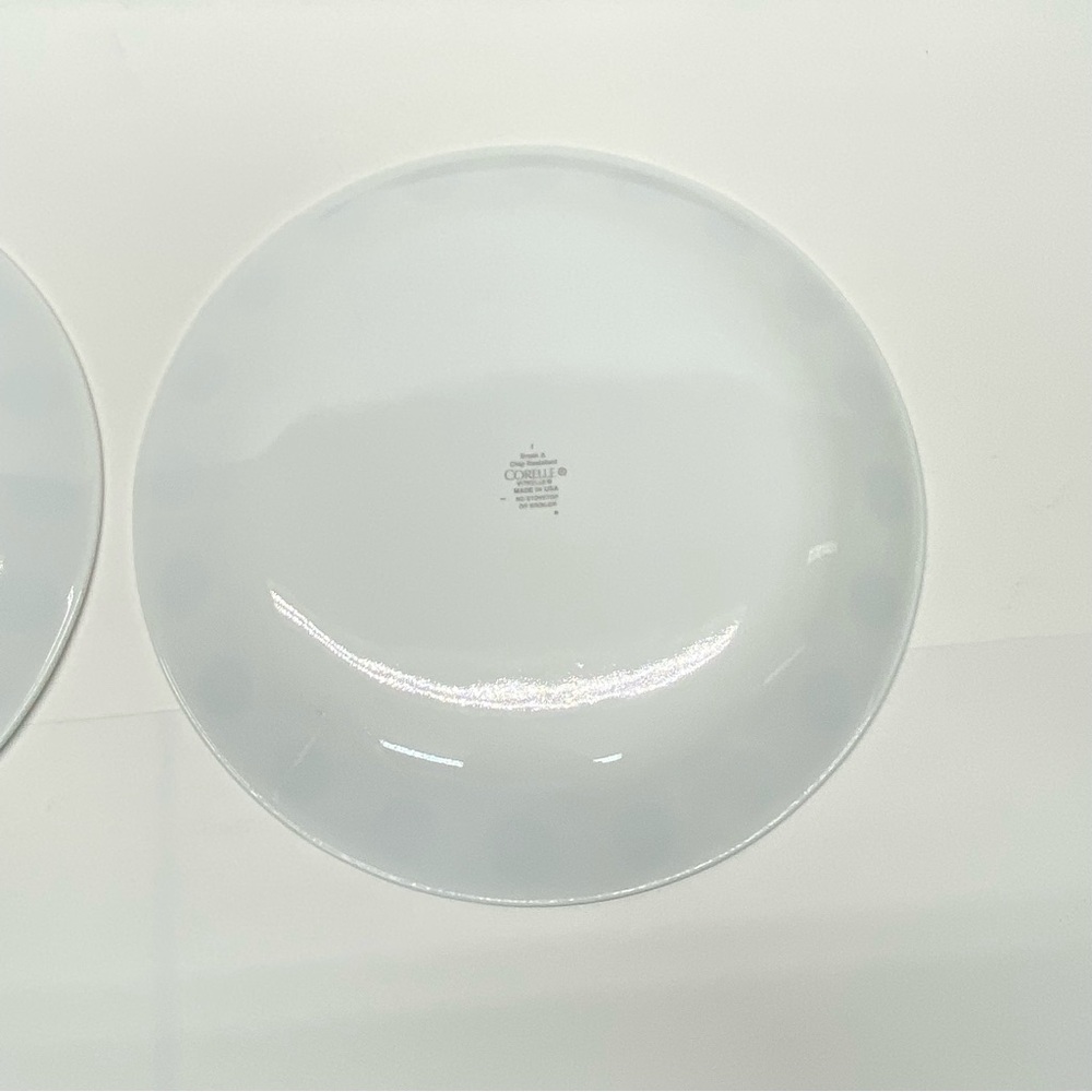 Corelle South Beach Lot of 2 Turquoise Blue Dot Dinner Plate Vintage Dinnerware - Picture 4 of 9